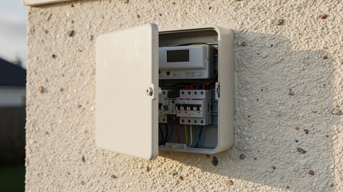 Close-up of an Irish electricity bill on a kitchen counter with a coffee cup, top-right corner where MPRN is printed