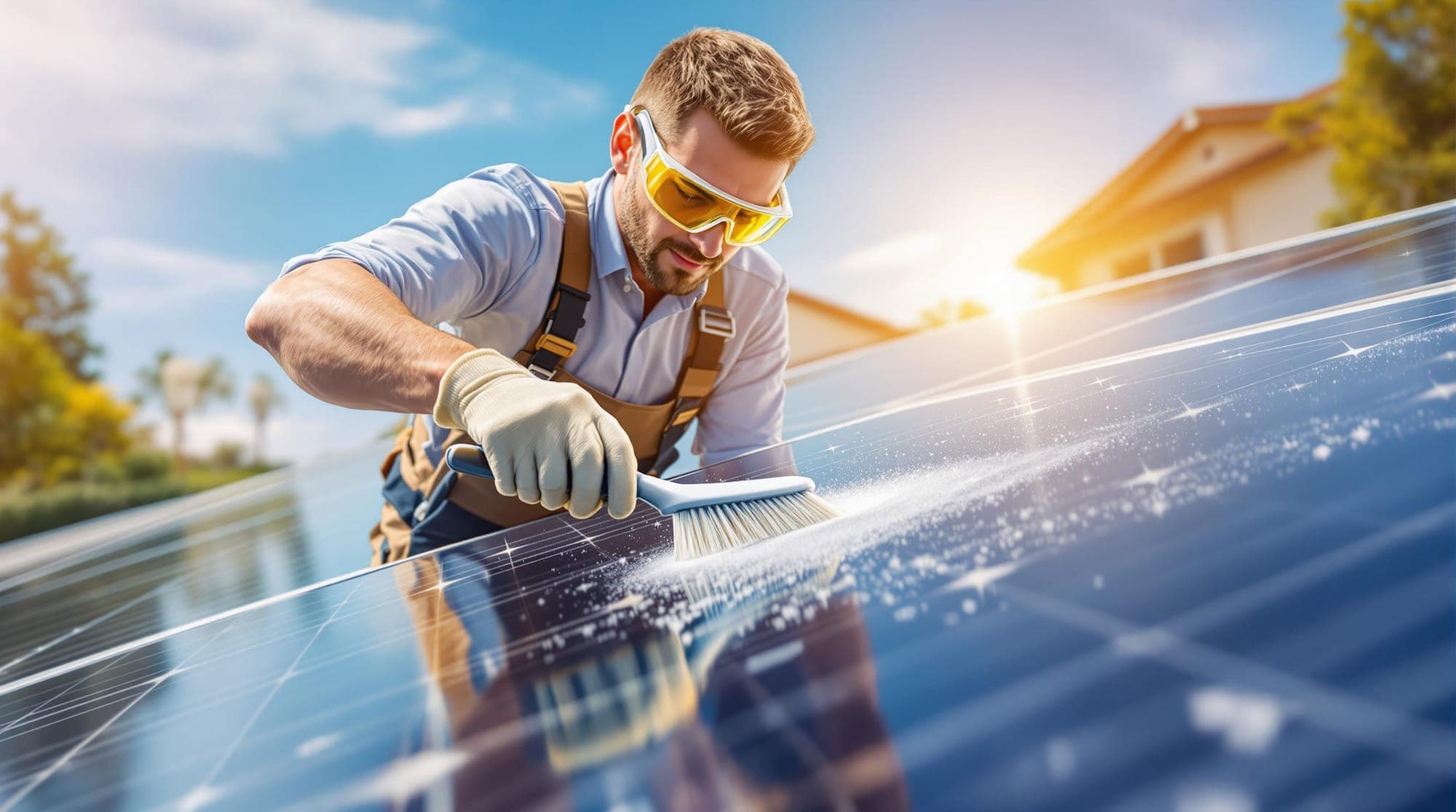 How to Safely Clean Solar Panels at Home