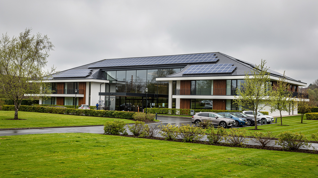 Business financial analysis showing solar savings