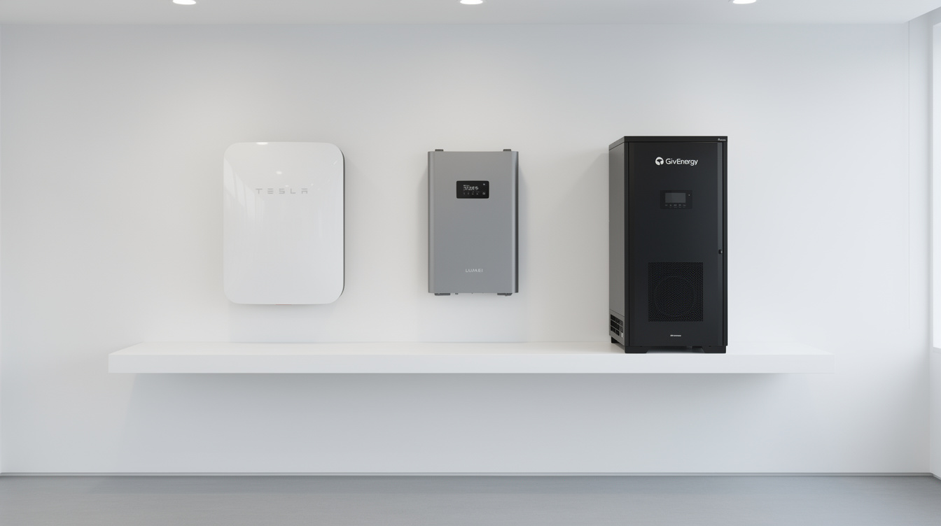 Comparison of home battery brands: Tesla Powerwall, Huawei LUNA, GivEnergy