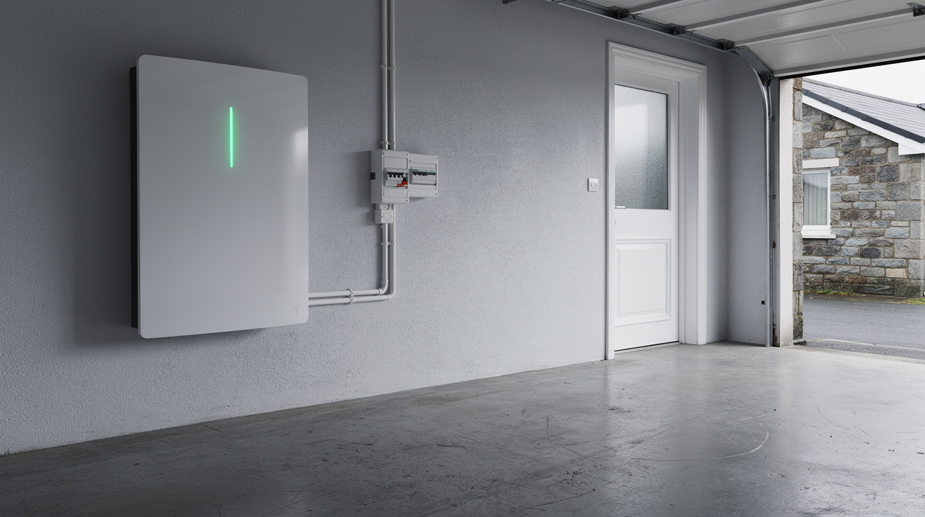 Tesla Powerwall 3 installed on Irish home garage wall