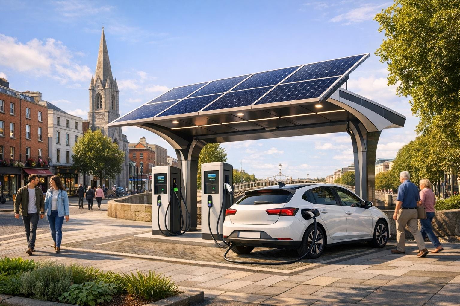Solar EV Chargers: Cleaner Air for Irish Cities